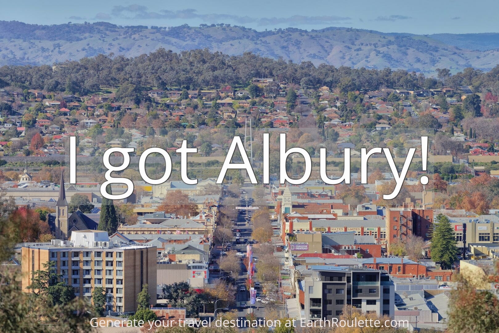 Albury Travel Guide, Photos & Videos, Things to do & see Earth Roulette